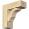 Ekena Millwork Balboa Block Rough Sawn Bracket w/ Offset Brace, Douglas Fir, 6"W x 16"D x 16"H BKT0604X16X16BOA05RDF - alternate 1